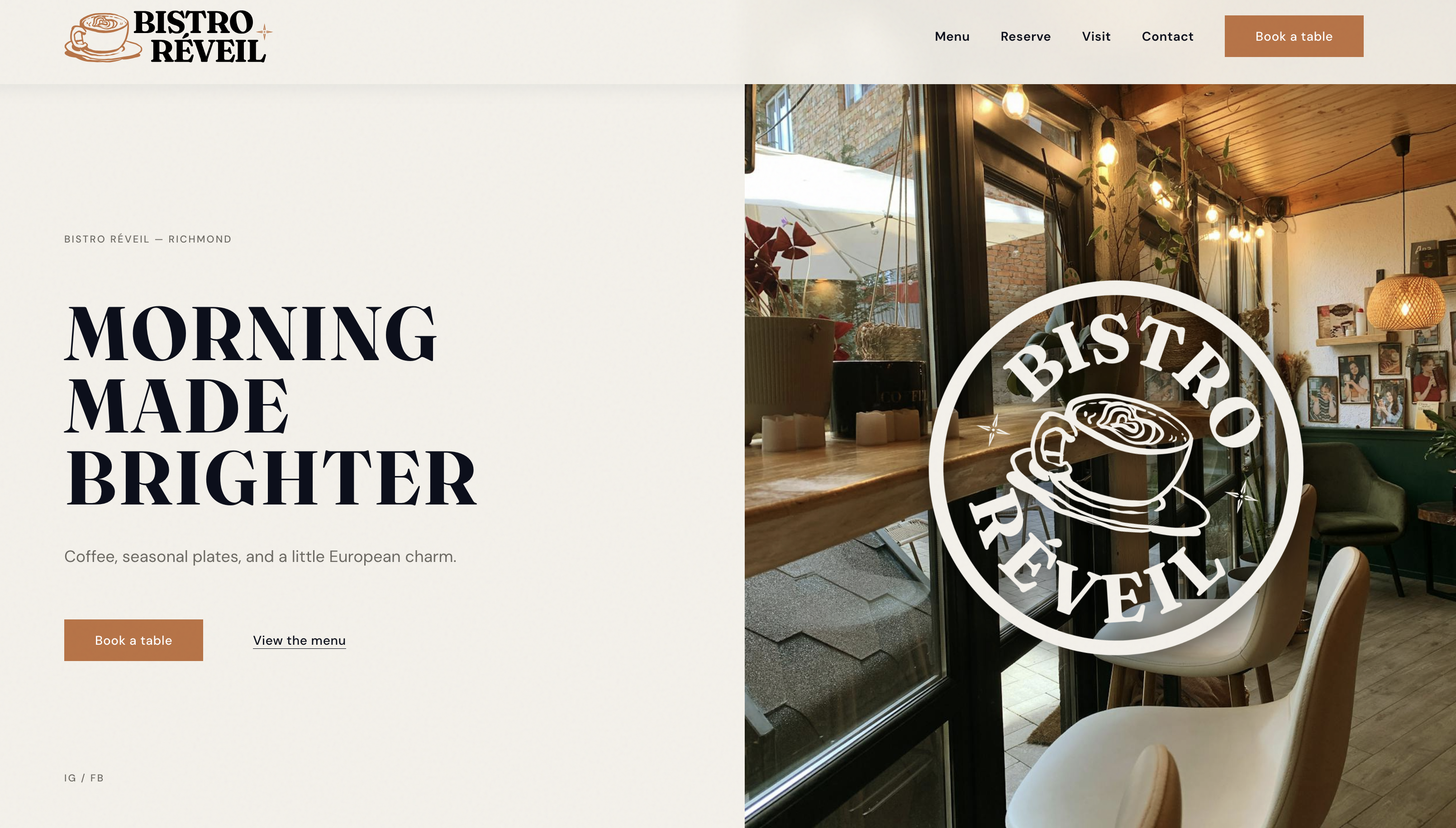 Landing page
